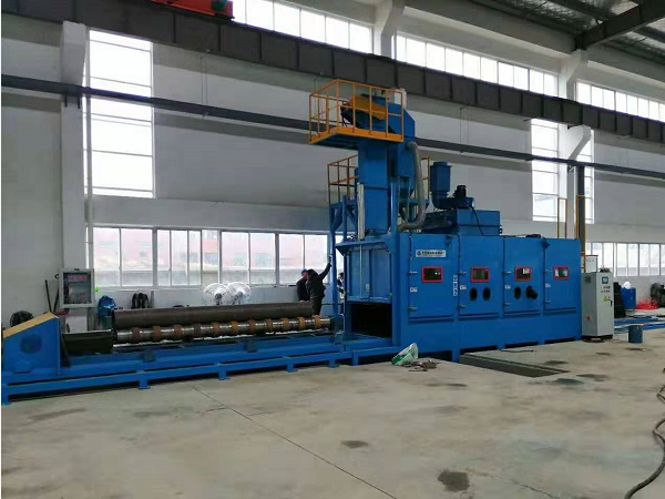 鋼管內(nèi)外壁自動噴砂機2 鋼管內(nèi)外壁自動噴砂機2